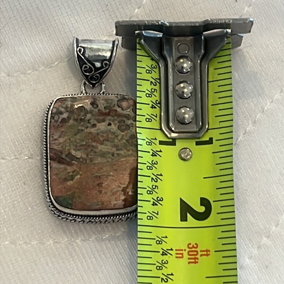 #585 Leopard 🐆 Skin Jasper Handcrafted Pendant NWOT - Picture 12 of 14